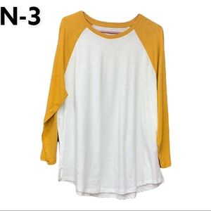 SzXXL Yellow and White Old Navy Top NWT